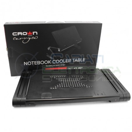 Tavolino Tavolo regolabile per Notebook Laptop da 12" - 15" divano letto poltronaCrown Micro