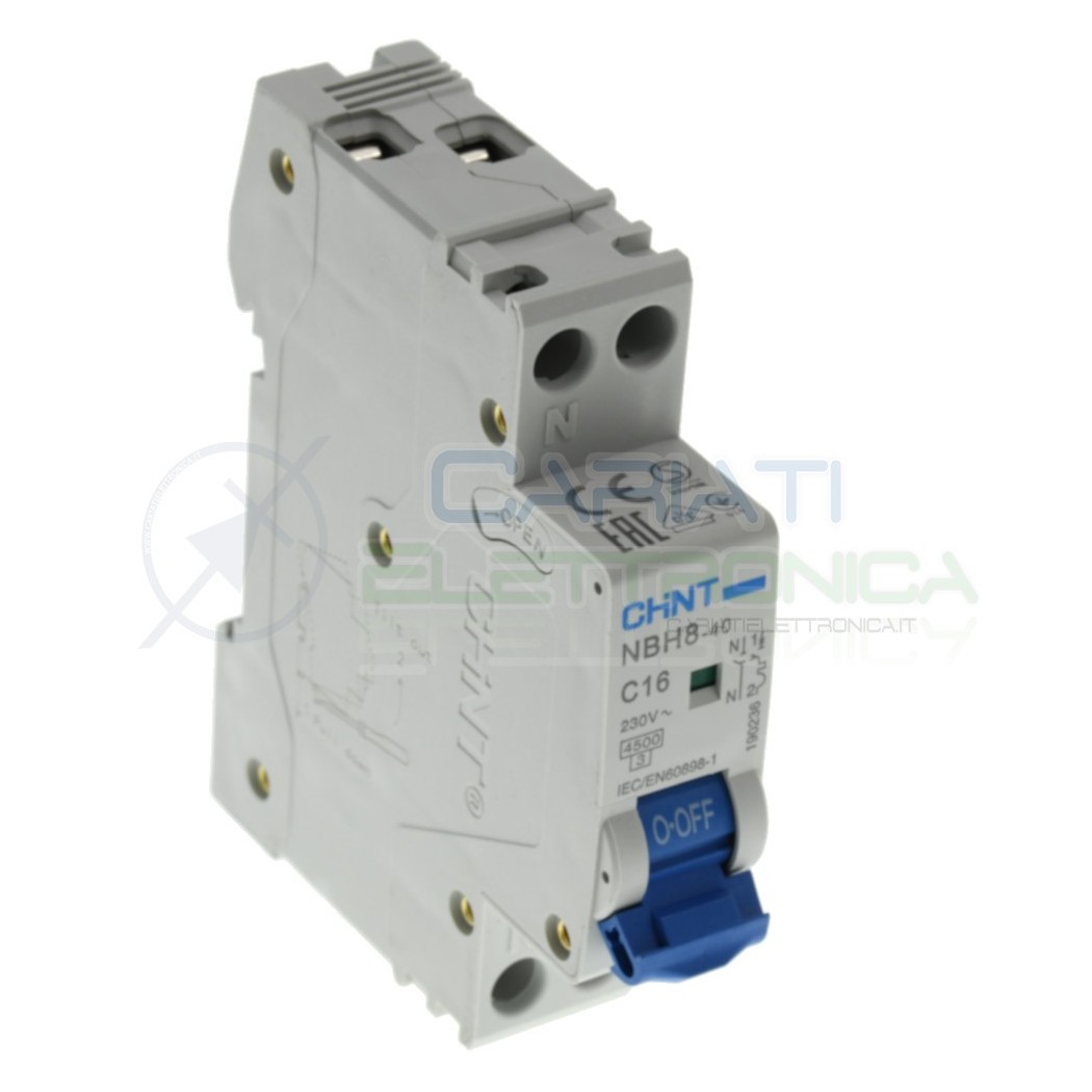 copy of Siemens interruttore magnetotermico Curva B B10 10A 5SL6510-6 1P+N 6KA 2 poliChint