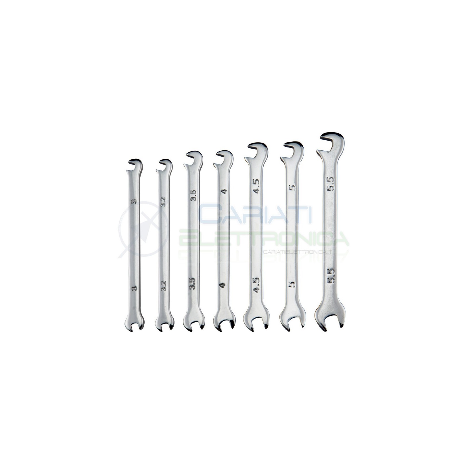 Set Mini Chiave doppia a Forchetta per dadi M3 M4 M5 laboratorio elettronicaDonau