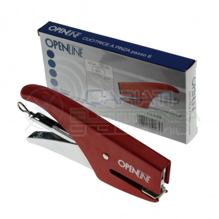 Cucitrice spillatrice a pinza manuale passo 6 colore Rosso Openline