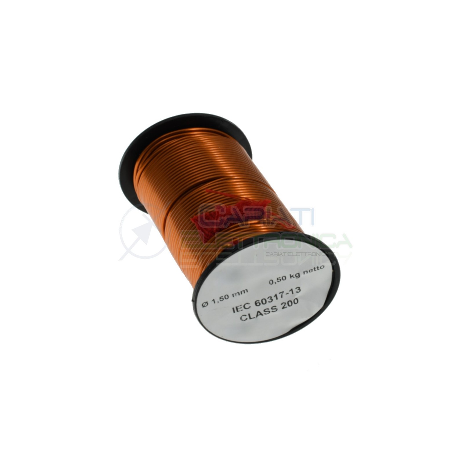 Rotolo filo di rame 1,5mm 500g per avvolgimenti singolarmente smaltato Rocchetto Cavo Bobina 0,5KgSynflex