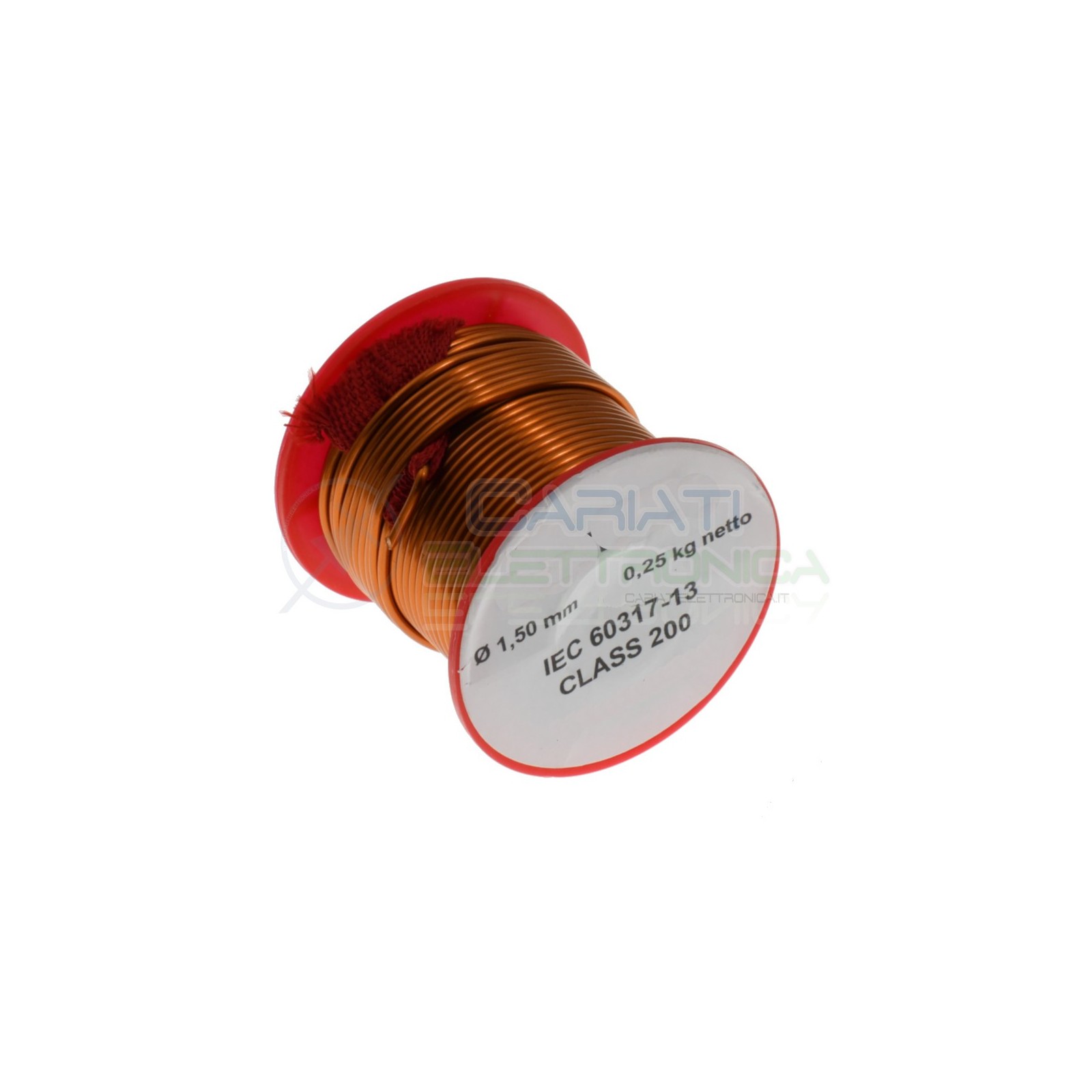 Rotolo filo di rame 1,5mm 250g per avvolgimenti singolarmente smaltato Rocchetto Cavo Bobina 0,25KgSynflex