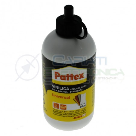 Colla vinilica bianca 100g ideale per legno carta stoffa sughero tela cartone Pattex