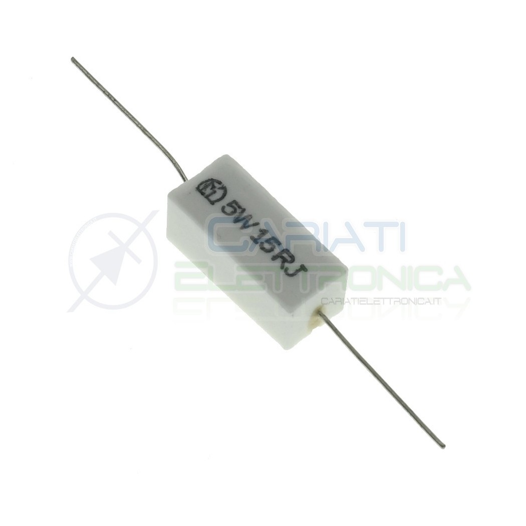 3 Pezzi Resistenza ceramica 15ohm 5W a filo Cinetech