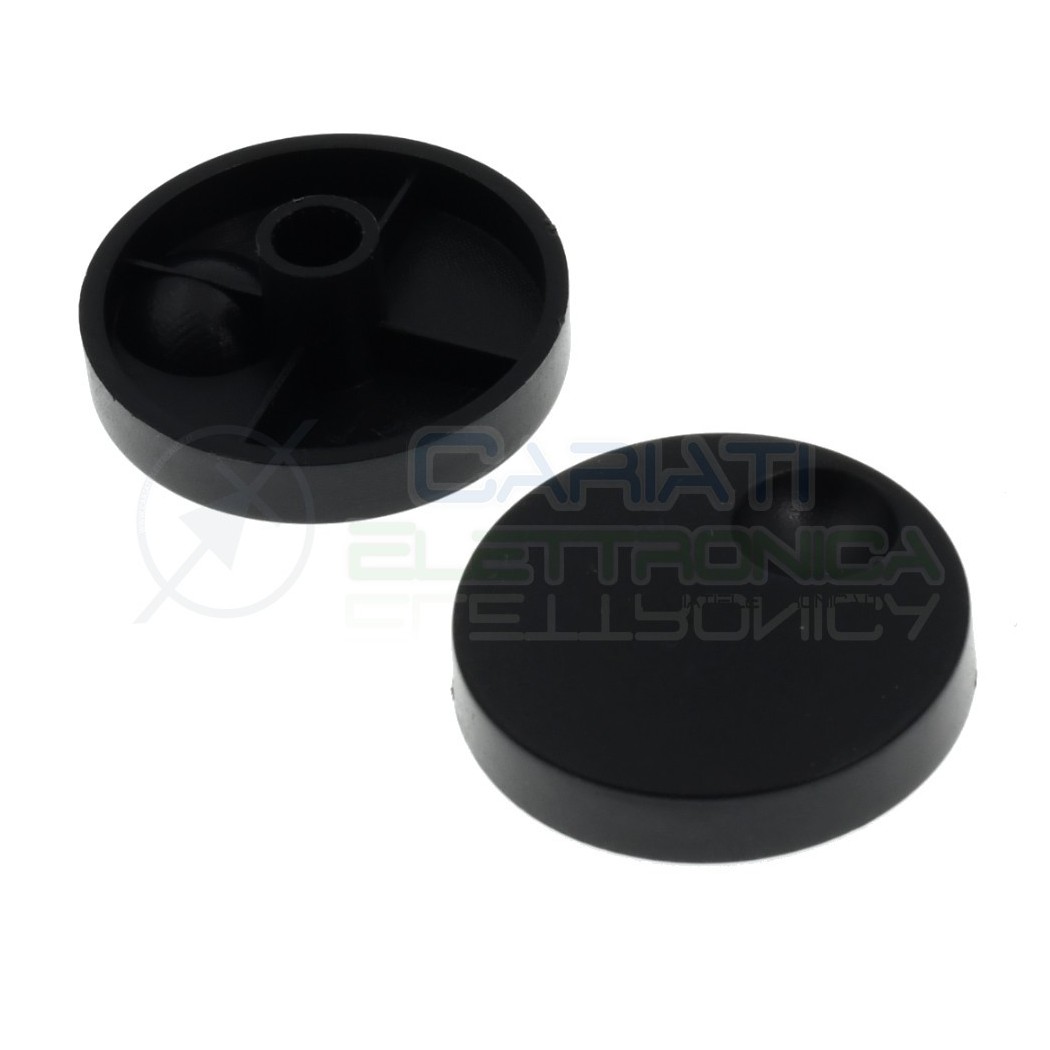 Manopola potenziometro 6mm Nera in Plastica 32x11,5mm Mono Stereo InterruttoreGenerico