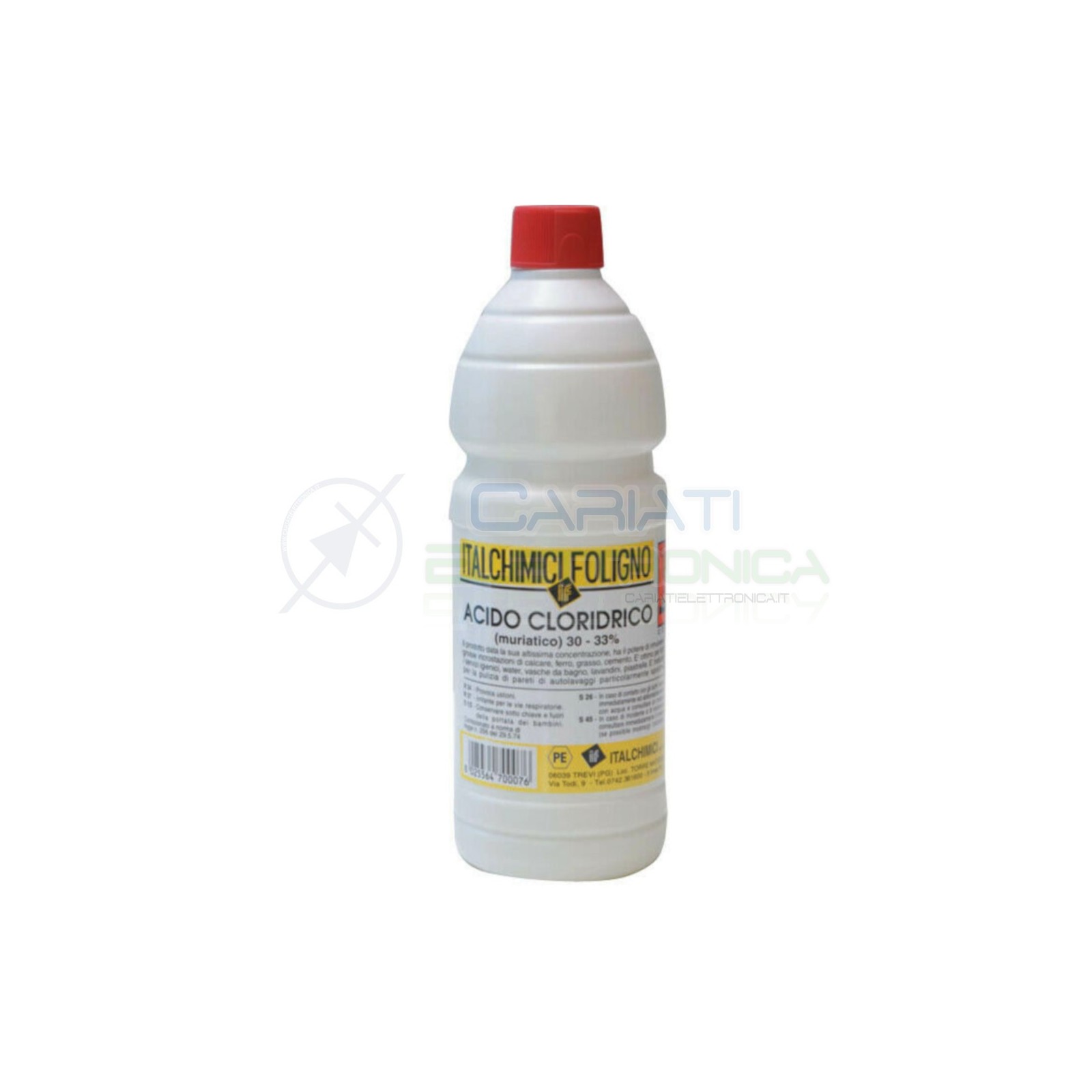 1L Acido cloridrico muriatico puro disincrostante anticalcare sgrassante 30-33%