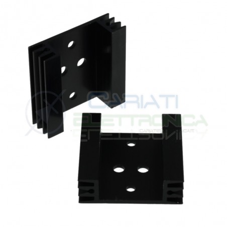Dissipatore TO3 45x45x14mm Aletta Raffreddamento Alluminio TransistorGenerico