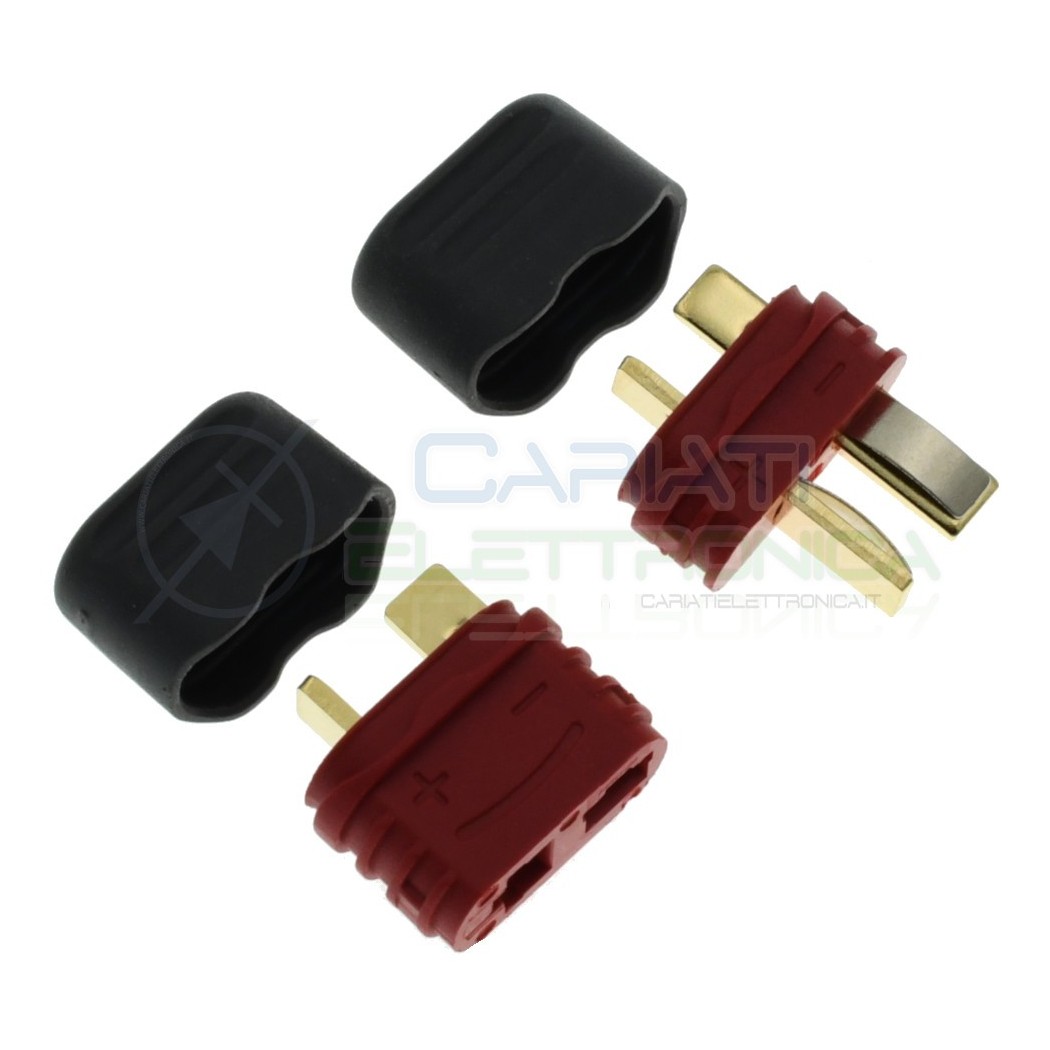 Connettore Deans T Plug Maschio Femmina per RC LiPo ESC BatteriaGenerico