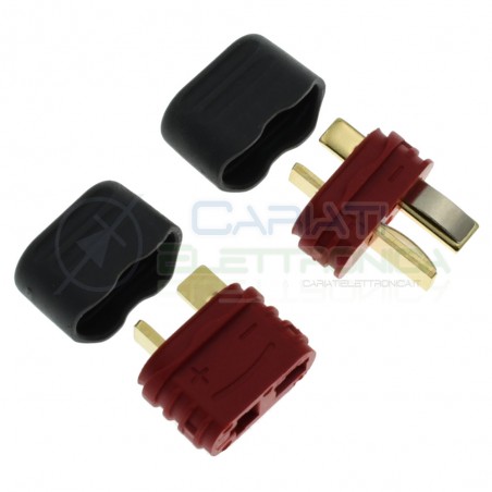 Connettore Deans T Plug Maschio Femmina per RC LiPo ESC BatteriaGenerico
