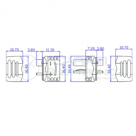 Connettore Deans T Plug Maschio Femmina per RC LiPo ESC BatteriaGenerico