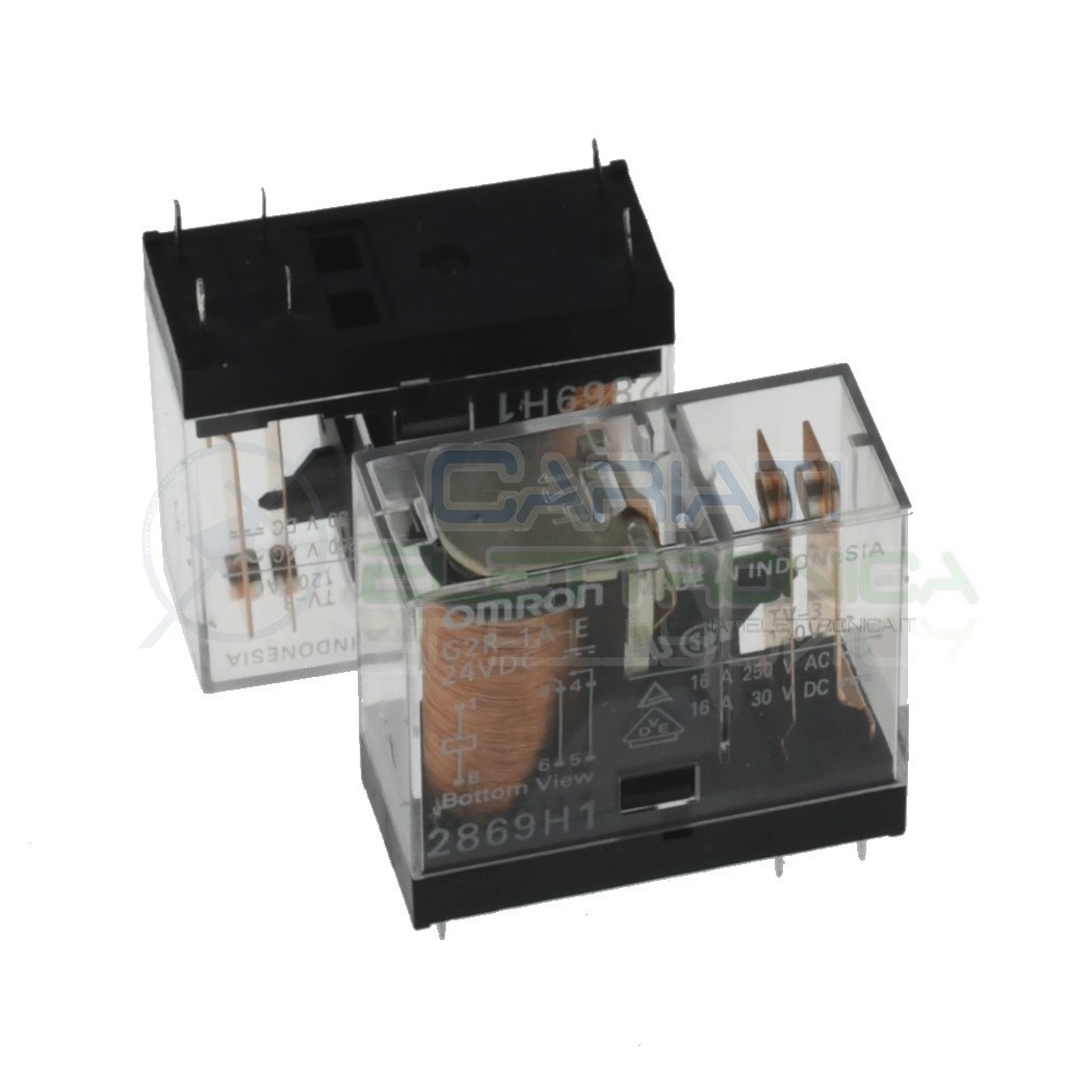 Relay G2R-1A-E G2R1AE Voltage coil 24V Spst 16A 250Vac 30V dcOmron