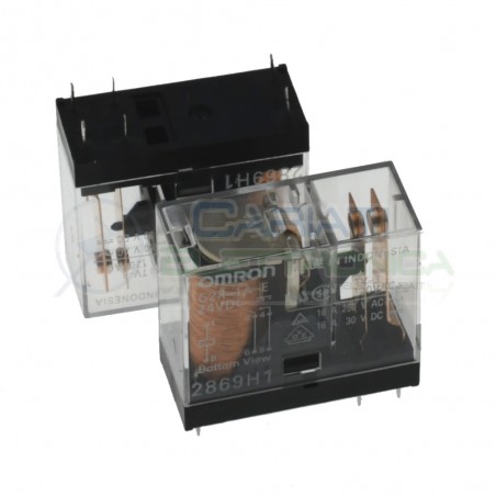 Relè G2R-1A-E G2R1AE bobina da 24Vdc 16A 250Vac 16A 30Vdc SPST Omron