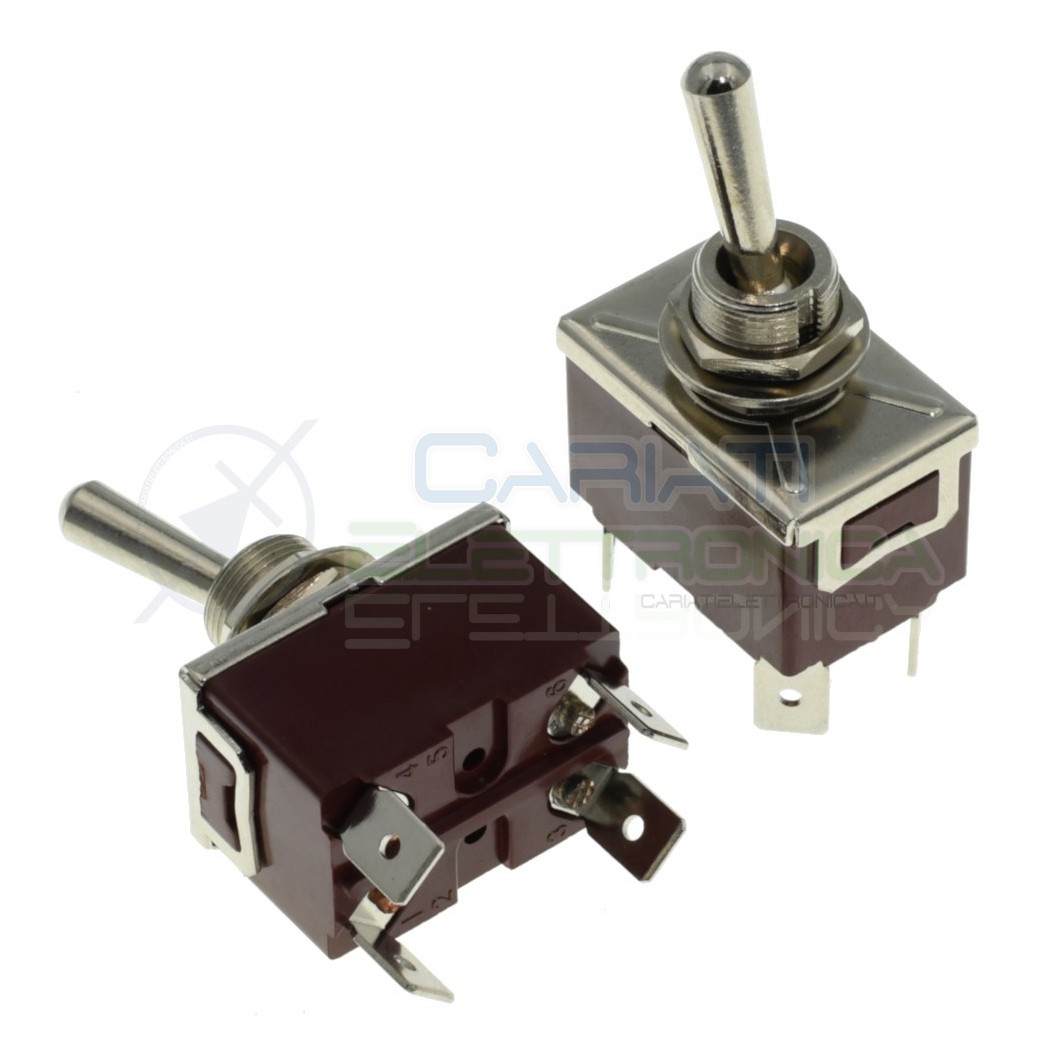 Interruttore Deviatore a Leva DPST ON OFF 15A 250V 4 PinGenerico
