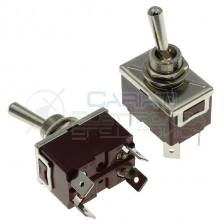 Interruttore Deviatore a Leva DPST ON OFF 15A 250V 4 PinGenerico