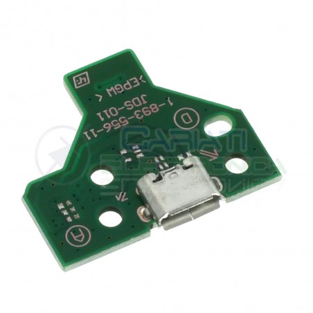 JDS-011 Porta Micro usb Joypad PS4 Dualshock con Cavo Flat Connettore scheda controller pcb 12 pinGenerico