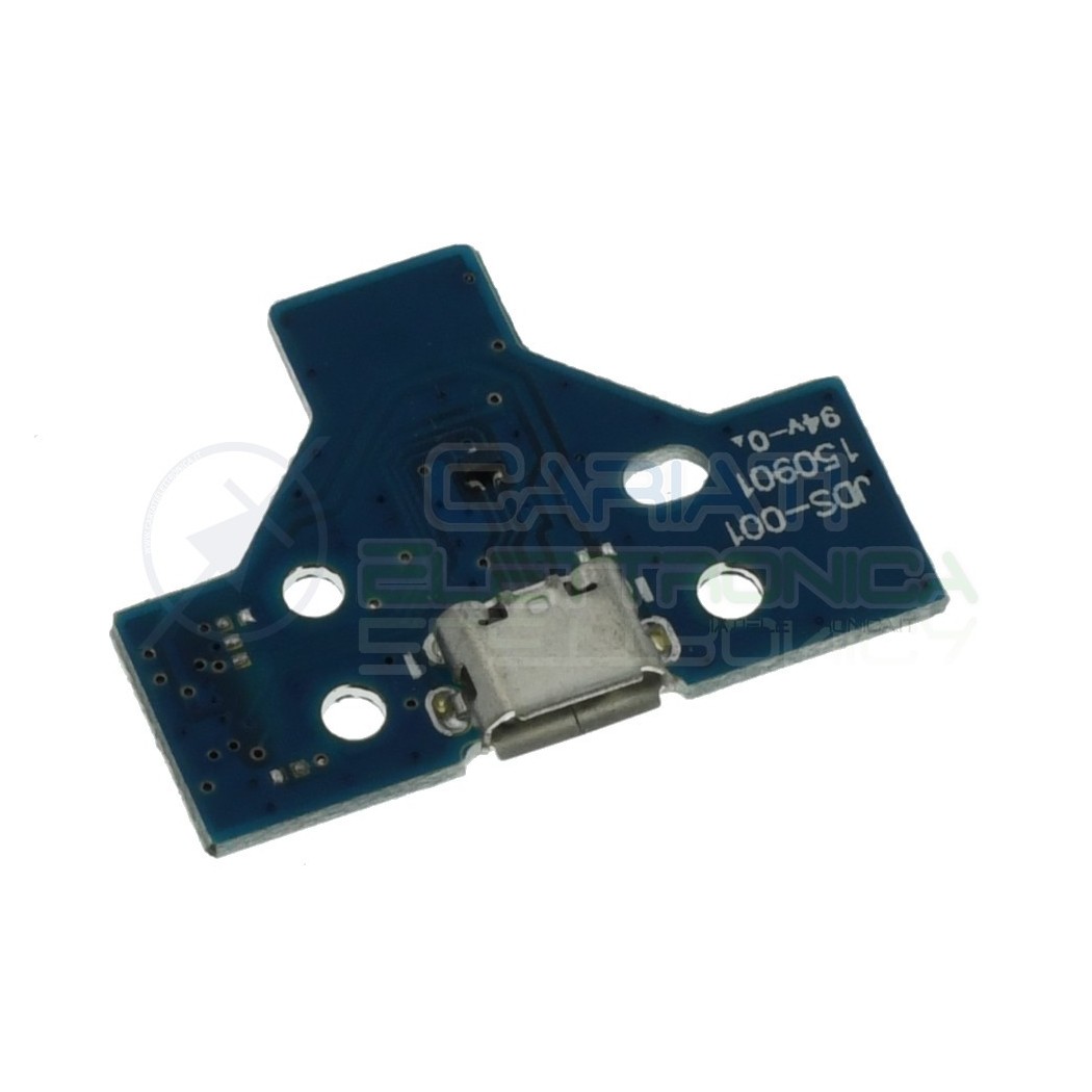 JDS-001 Porta Micro usb Joypad PS4 Dualshock con Cavo Flat Connettore scheda controller pcb 14 pinGenerico