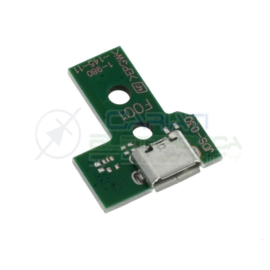 JDS-030 Porta Micro usb Joypad PS4 Dualshock con Cavo Flat Connettore scheda controller pcb 12 pinGenerico