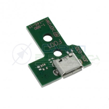 JDS-030 Porta Micro usb Joypad PS4 Dualshock con Cavo Flat Connettore scheda controller pcb 12 pinGenerico
