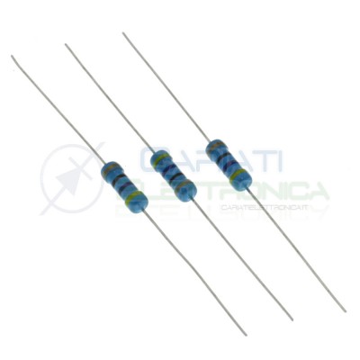 20 Pezzi Resistenza Strato Carbone 470 Ohm 470ohm 1/2W 0,5 WATT 5%Generico