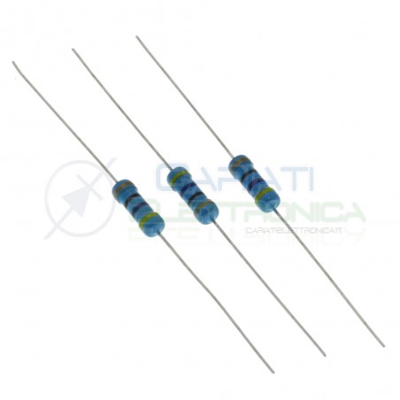 20 Pezzi Resistenza Strato Carbone 470 Ohm 470ohm 1/2W 0,5 WATT 5%Generico