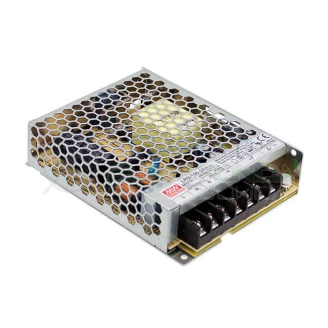MW MEAN WELL LRS-100-12 Alimentatore switching 100W uscita 12V 8,5A ingresso 230Vac Mean Well