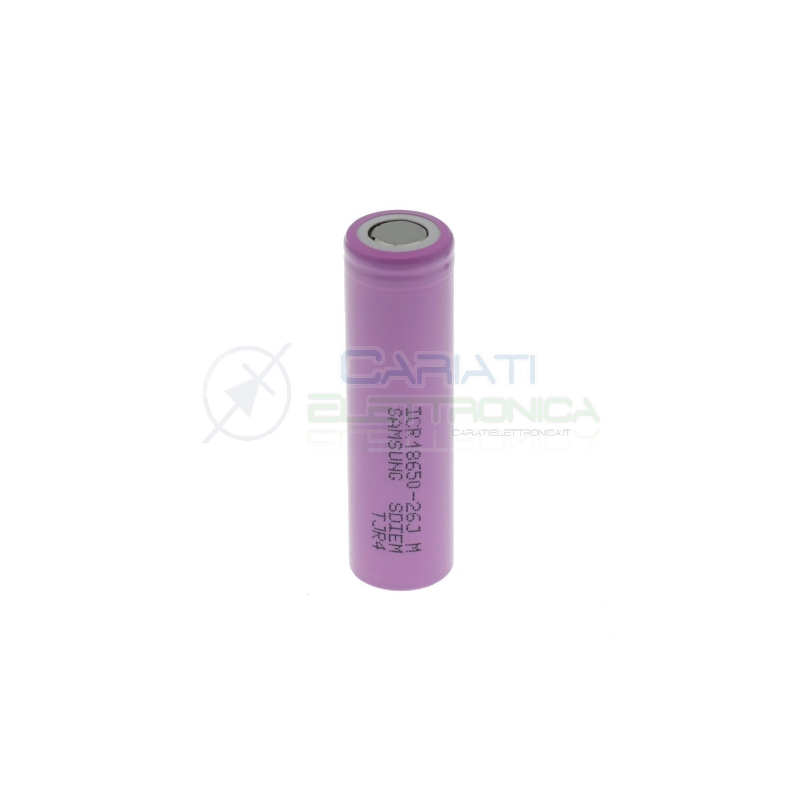 Batteria 18650 ICR18650-26JM Samsung ricaricabile 2600mAh 3,7V - 4,2V Samsung