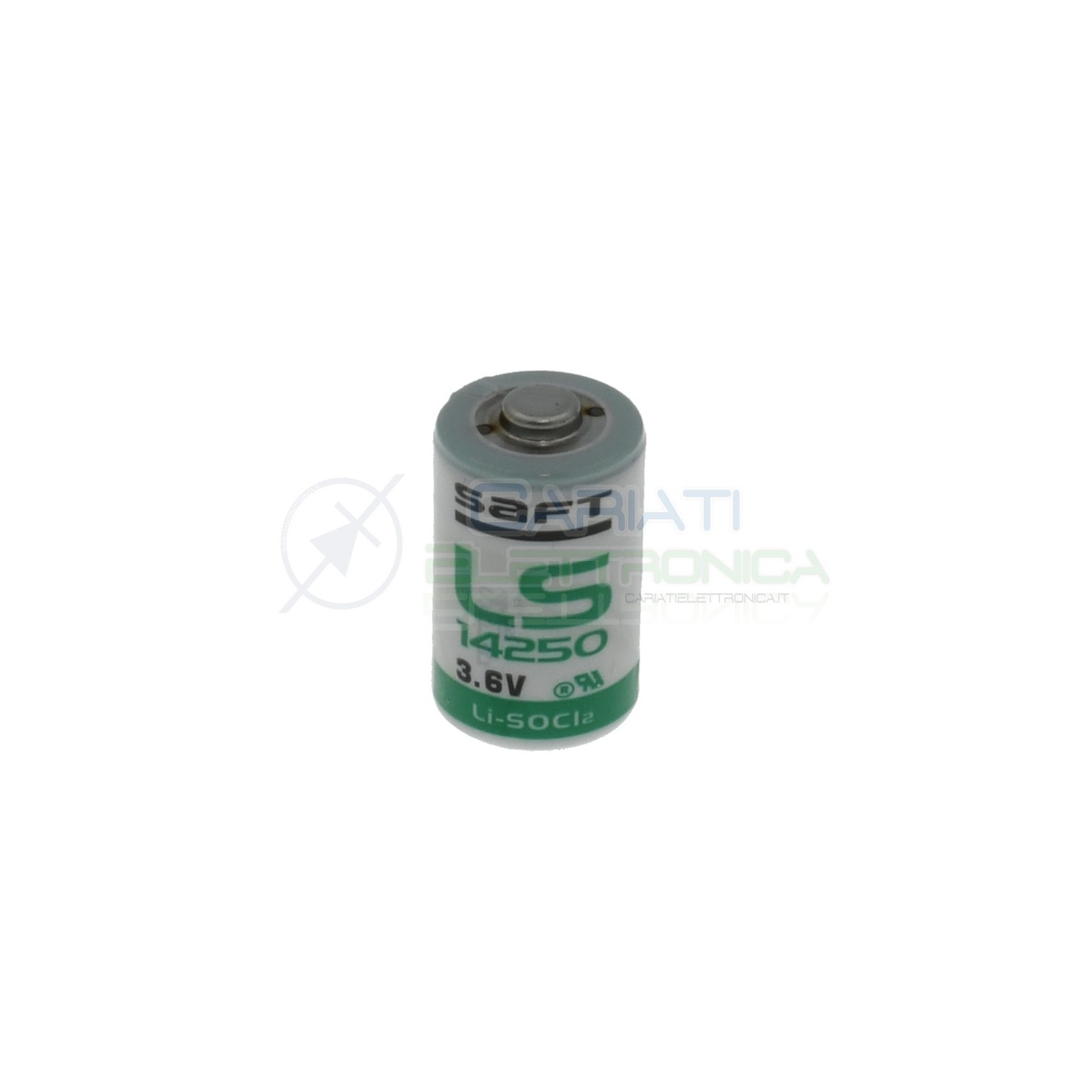 BATTERIA LITIO SAFT LS14250 3,6V 1/2 AA Li/SoCl2 ALLARME Saft Battery