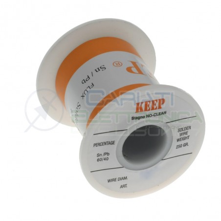 250g Stagno Keep 1mm NoClean Saldatura Bobina Rotolo 0,25 kg  Keep