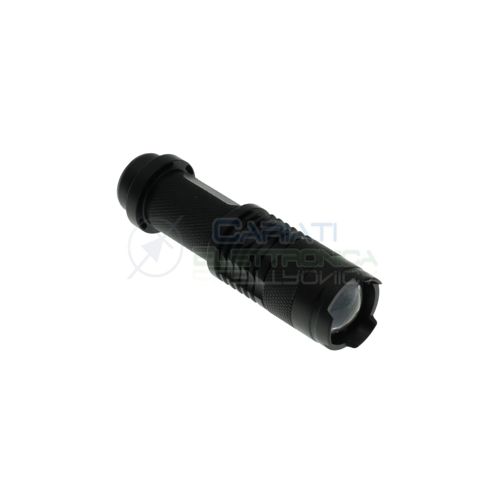 Mini Torcia con led 3W 300Lm Bianco freddo con Zoom monta batteria AA 14500Generico