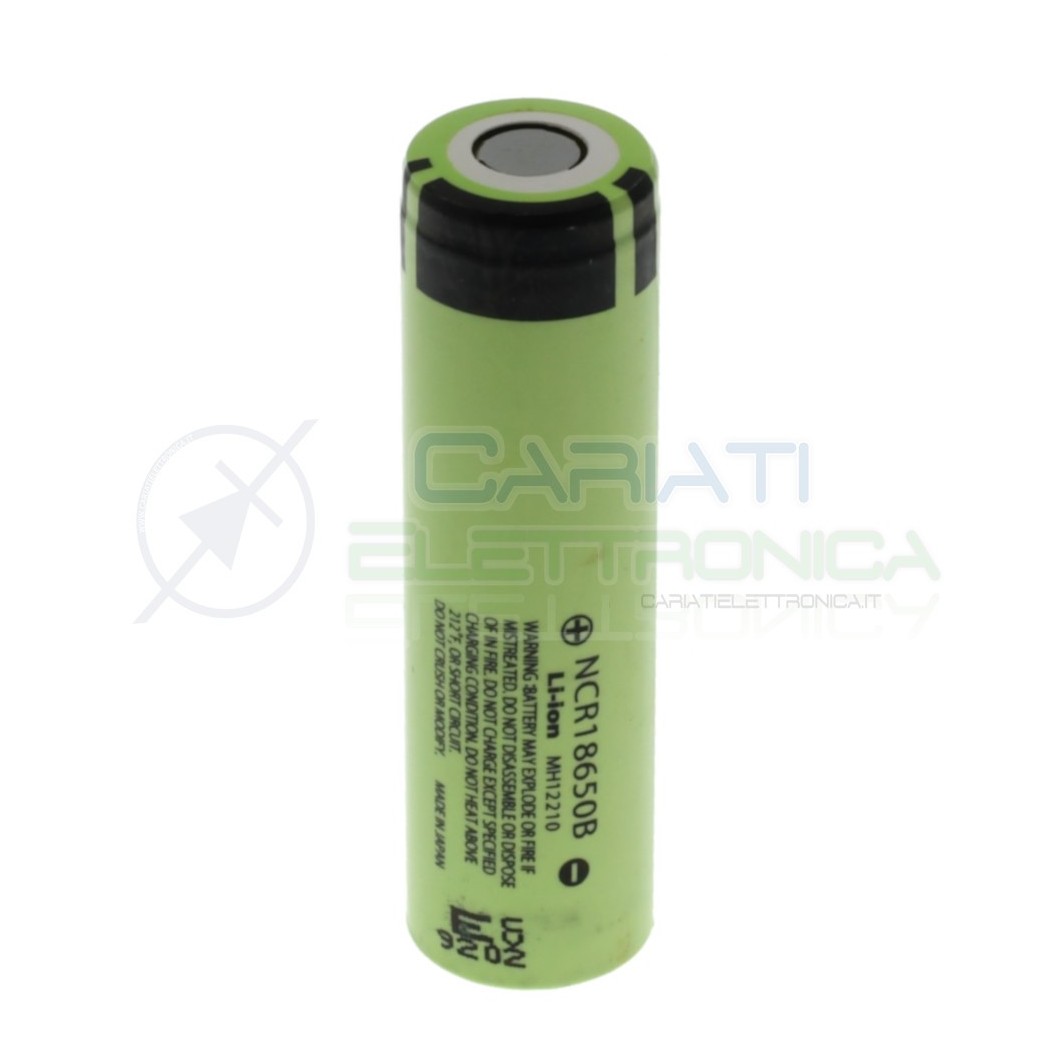 Batteria 18650 Panasonic NCR18650B 3400mah ricaricabile 3,7V - 4,2V Panasonic