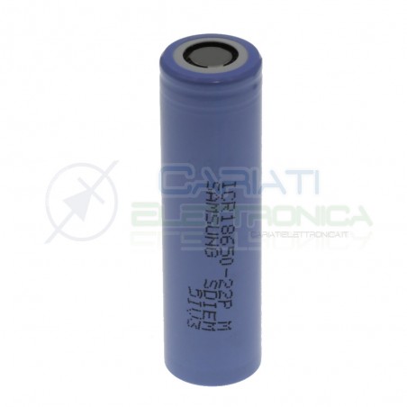 Batteria 18650 Samsung ICR18650-22P 2200mAh ricaricabile 3,7V - 4,2V Samsung
