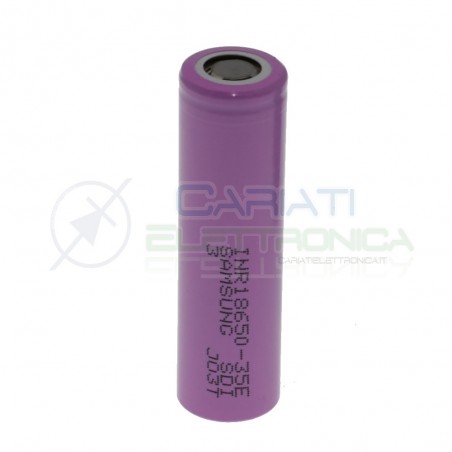 Batteria 18650 Samsung INR18650-35E 3450mAh ricaricabile 3,7V - 4,2V Samsung