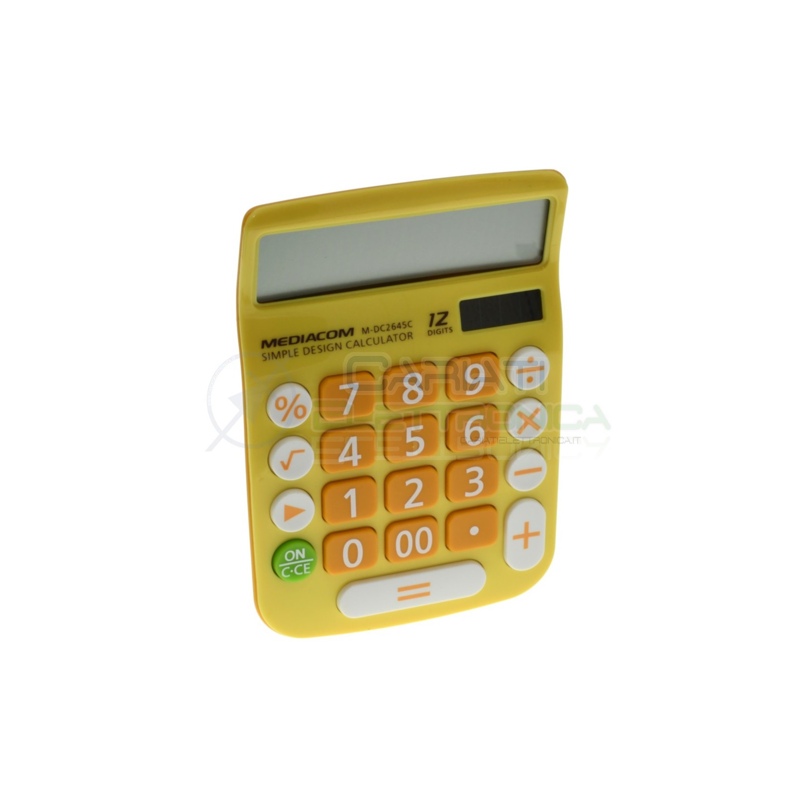 Calcolatrice solare 12 Cifre Tasti grandi Desktop Mediacom DC2645C Mediacom