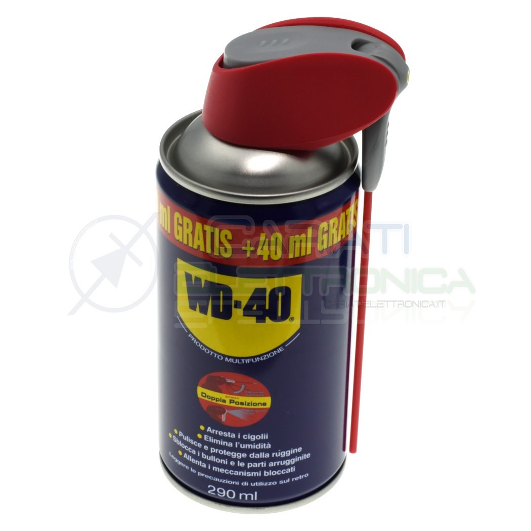 WD-40 Wd40 Lubrificante Professionale Multiuso Spray con Erogatore Doppia Posizione 290ml WD-40