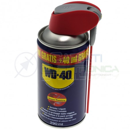 WD-40 Wd40 Lubrificante Professionale Multiuso Spray con Erogatore Doppia Posizione 290ml WD-40
