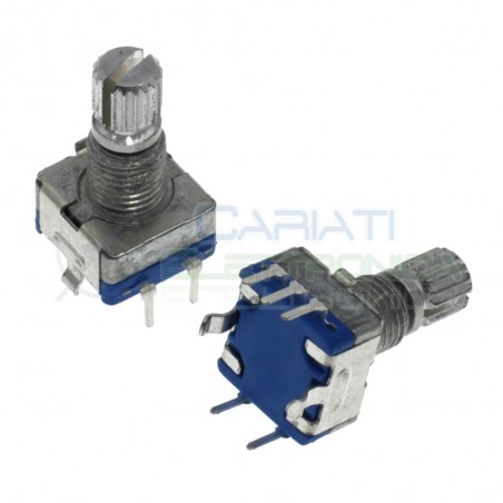 Encoder rotativo 2 canali con Pulsante 5 pin Albero 15mm Generico