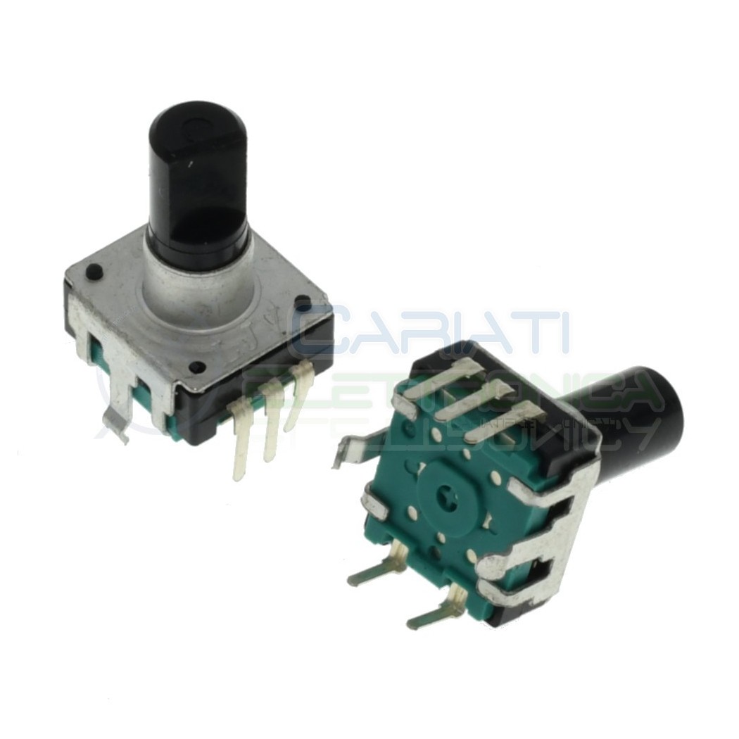 Encoder rotativo audio 5 PIN- 24 impulsi 14 mm - EC12 verticaleGenerico