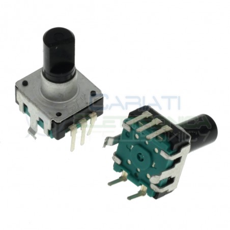 Encoder rotativo audio 5 PIN- 24 impulsi 14 mm - EC12 verticaleGenerico