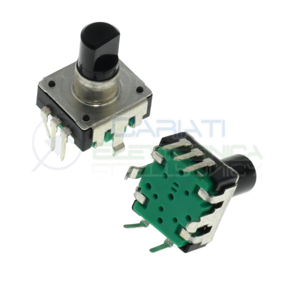 Encoder rotativo audio 5 PIN con Pulsante e albero 15mm
