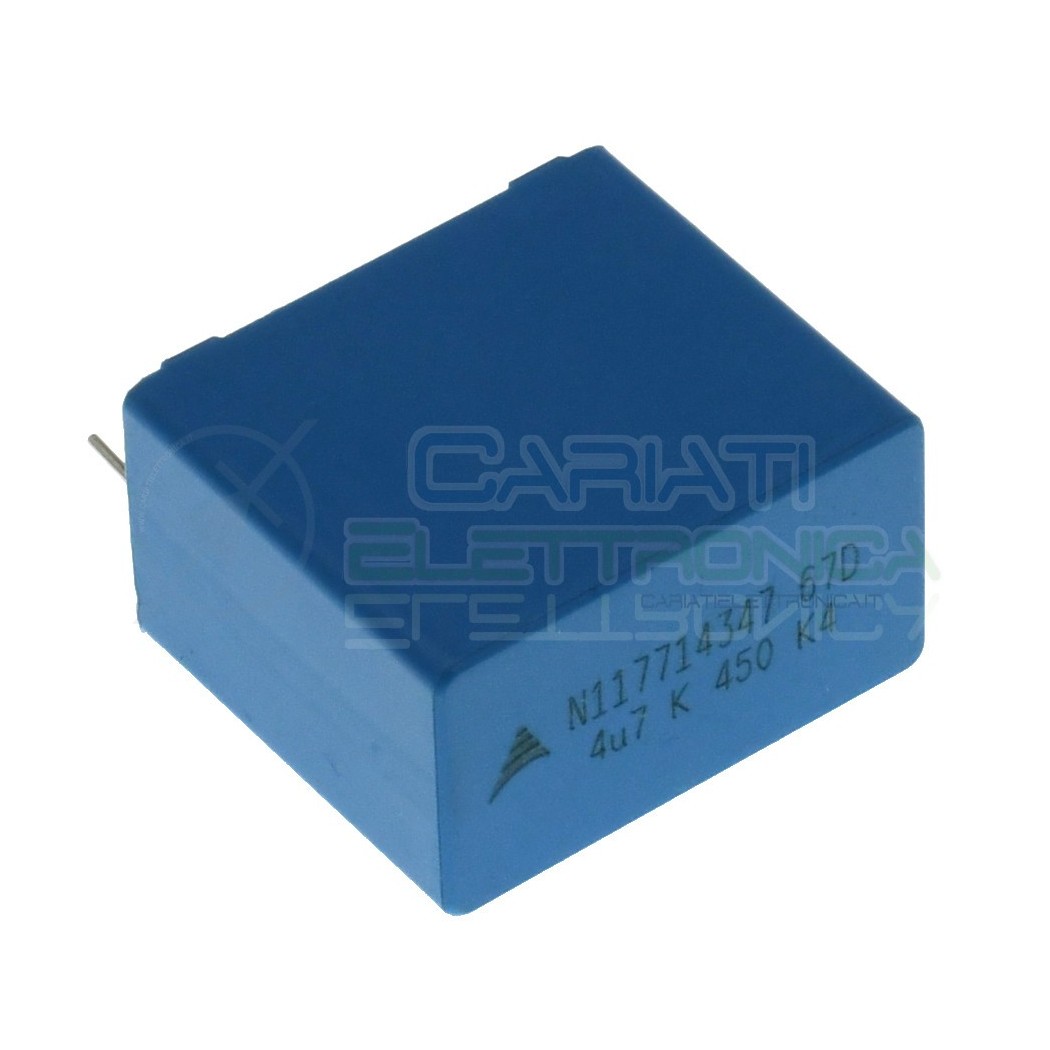 Condensatore in Polipropilene 4,7uF 4,7 uF 450Vdc Passo 27,5mm B32674 EPCOS