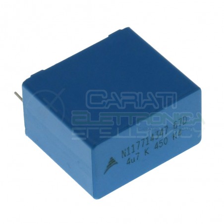 Condensatore in Polipropilene 4,7uF 4,7 uF 450Vdc Passo 27,5mm B32674 EPCOS