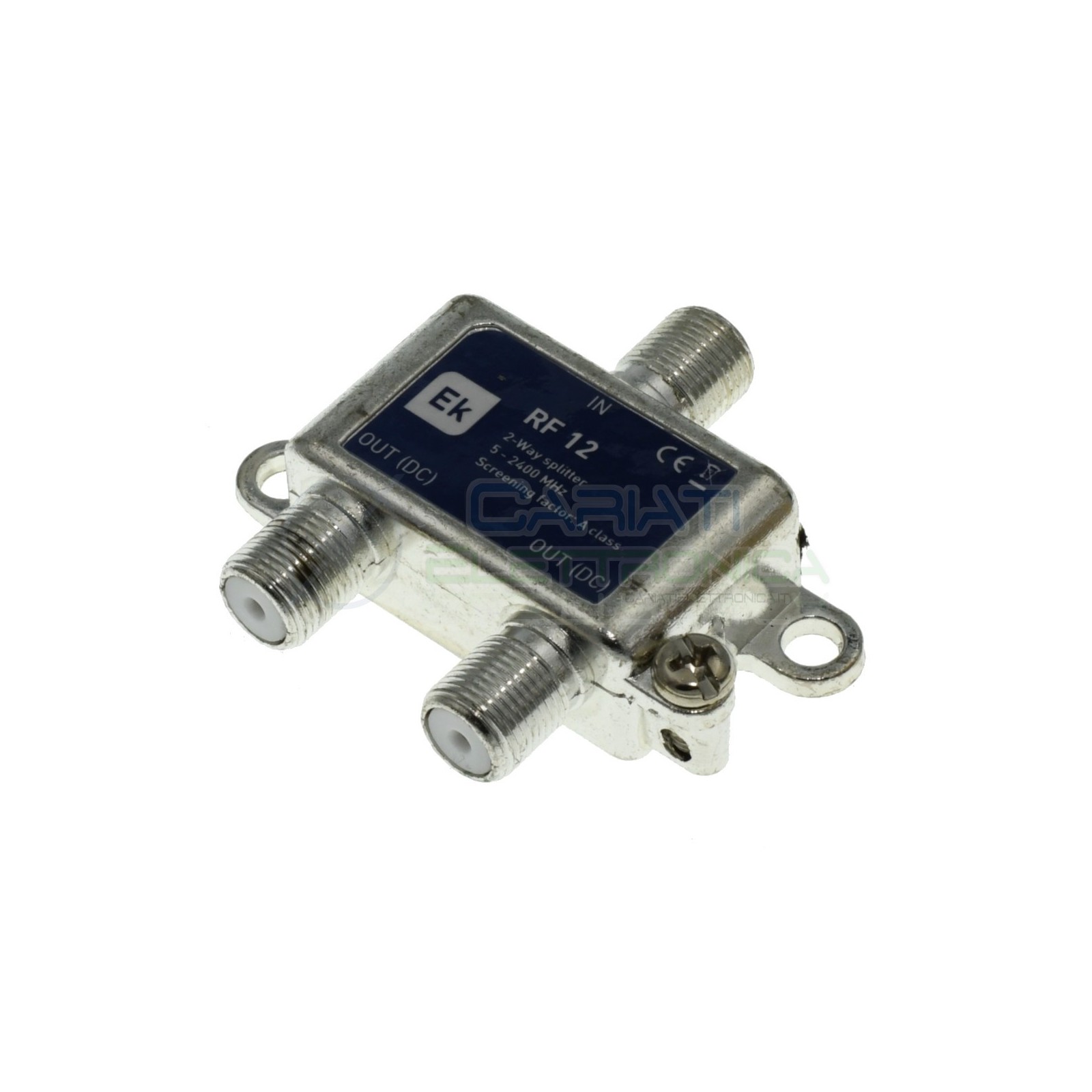 Partitore Splitter RF12 con connettori F 2 uscite verticaleEKSELANS