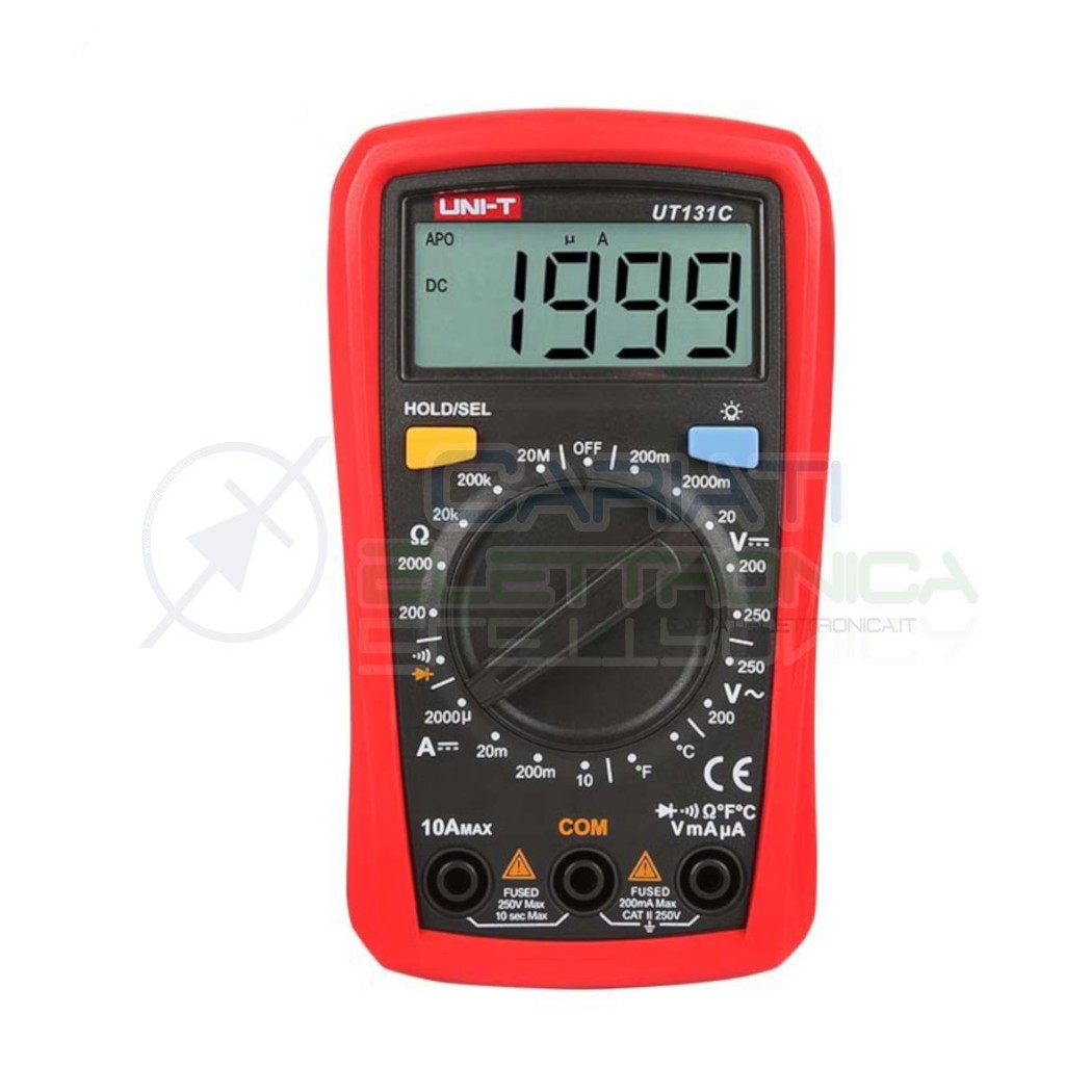 MULTIMETRO DIGITALE UNI-T UT131C MISURA TENSIONE AC DC CORRENTE RESISTENZAUNI-T