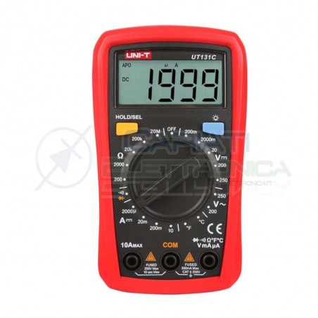 MULTIMETRO DIGITALE UNI-T UT131C MISURA TENSIONE AC DC CORRENTE RESISTENZAUNI-T