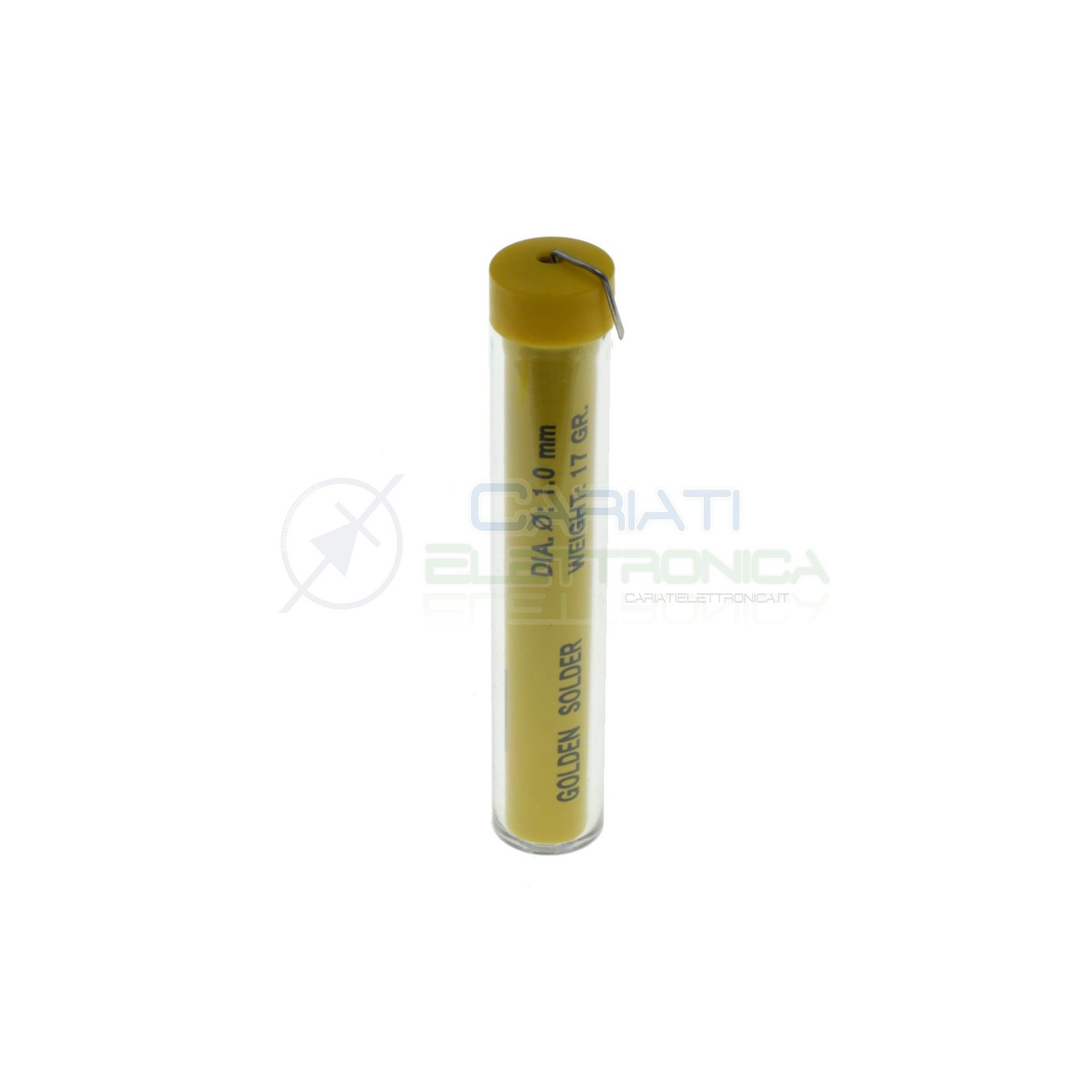 17g Tubetto rotolo di stagno da 1mm 60/40 Sn60 PB40 con flussante Golden Solder