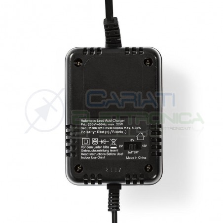 Caricabatterie per batterie piombo acido Tensione 2V 6V 12 VNedis