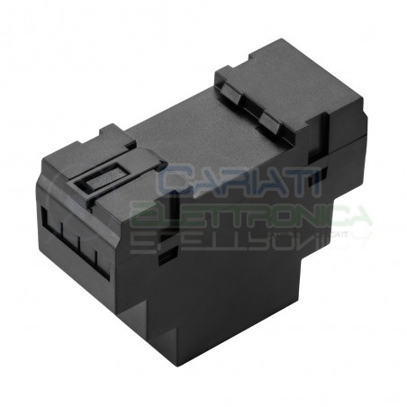 Contenitore 90x35x65 mm per Guida Din Nero Antifiamma V0 Custodia Domotica Krade