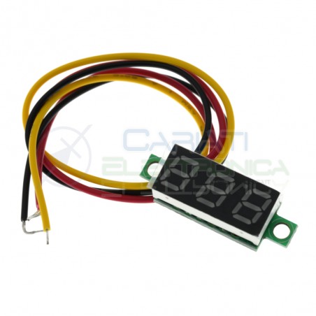 Mini Voltmeter Tester LED Digital Display Voltage Meter Car 0.28" DC 0-100VGenerico