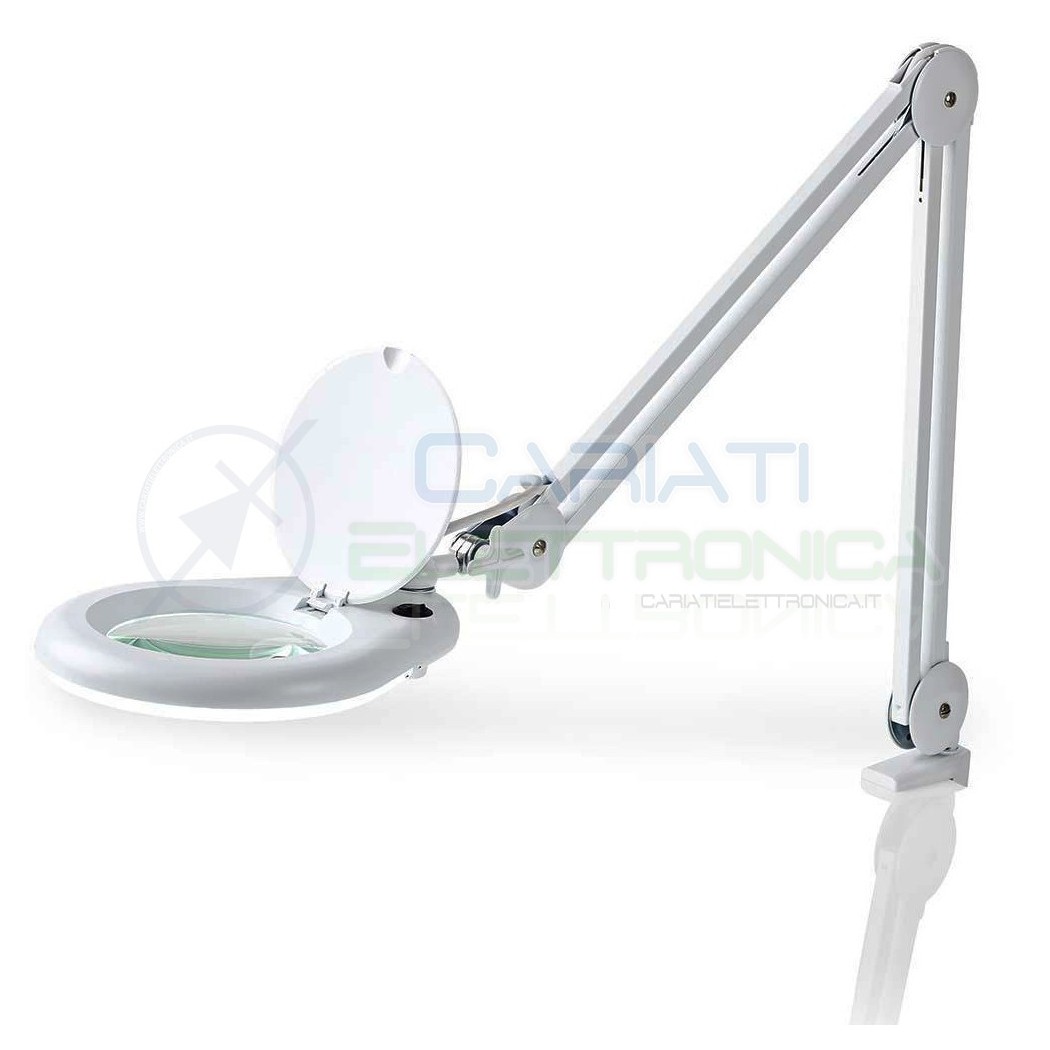 Lampada da Laboratorio con lente di ingrandimento 3 diotrieNedis