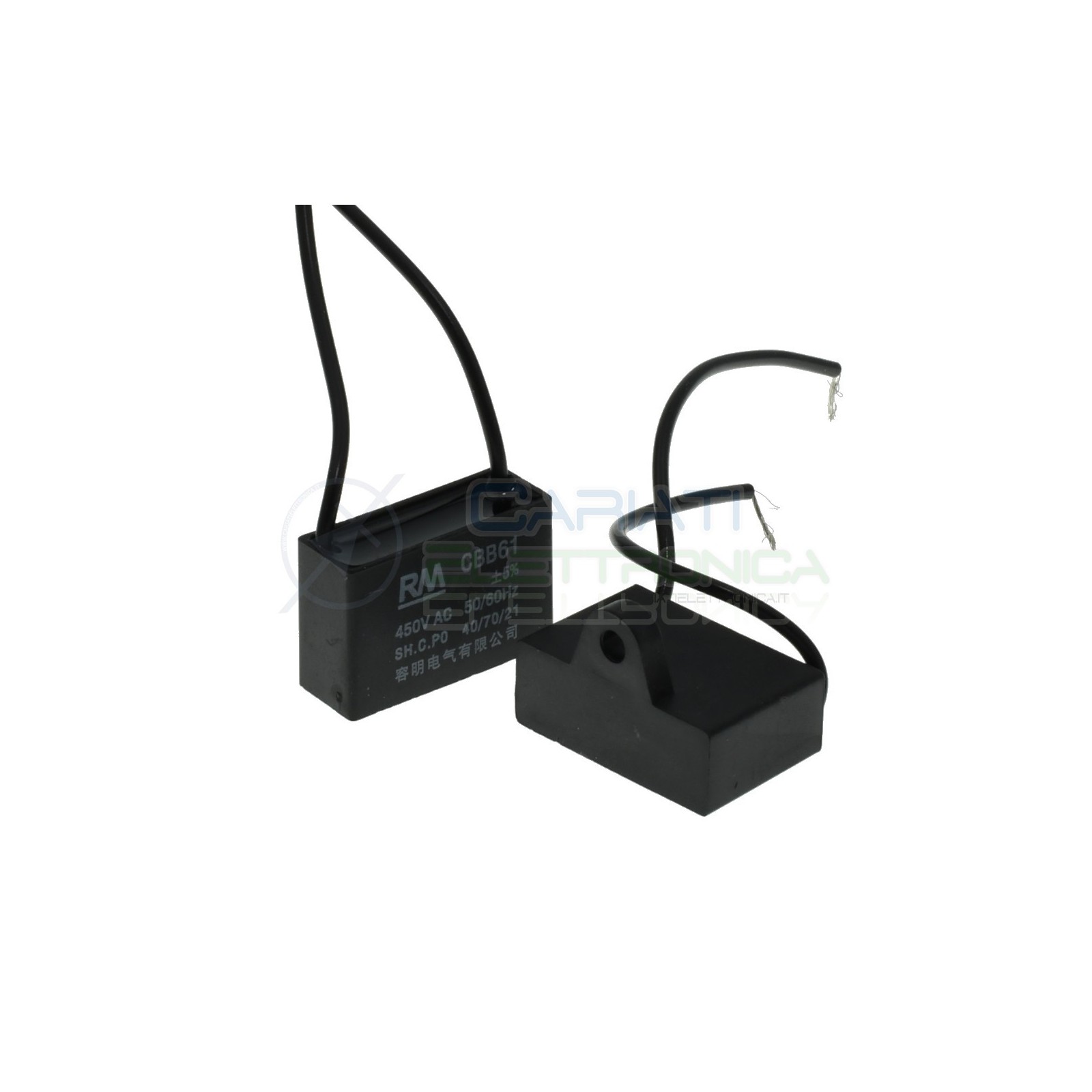 Condensatore elettrico Cbb61 2uF 450V di spunto per motore ventilatore Generico